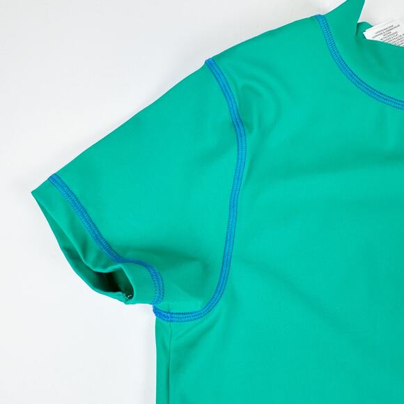 Mini Boden Short Sleeve Pocket Rash Guard Swim Shirt Green Kids Size 11-12Y - Picture 5 of 8